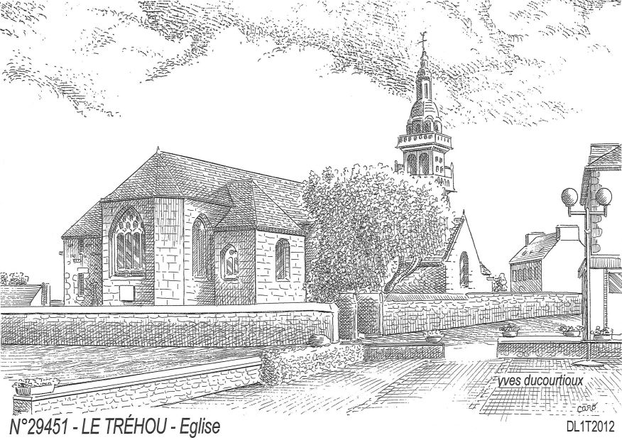 N 29451 - LE TREHOU - église